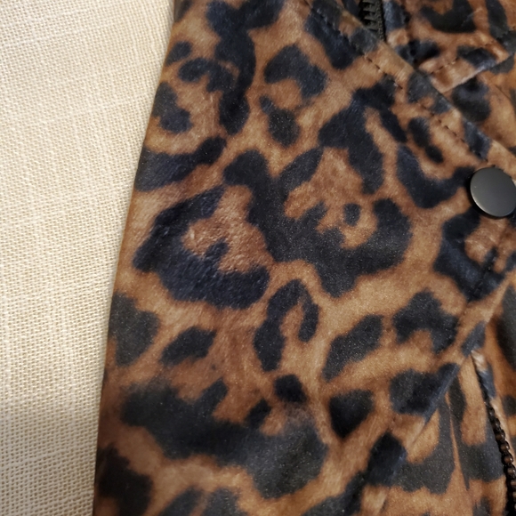 Romeo & Juliet Couture leopard moto jacket velour - Picture 6 of 16